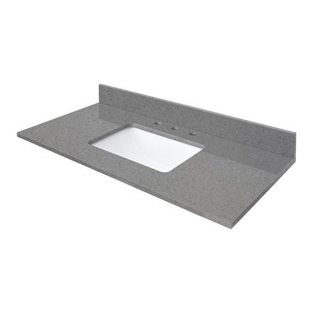 Gray Quartz 43 in. Vanity Top Gray Quartz 43 in. Vanity Top
