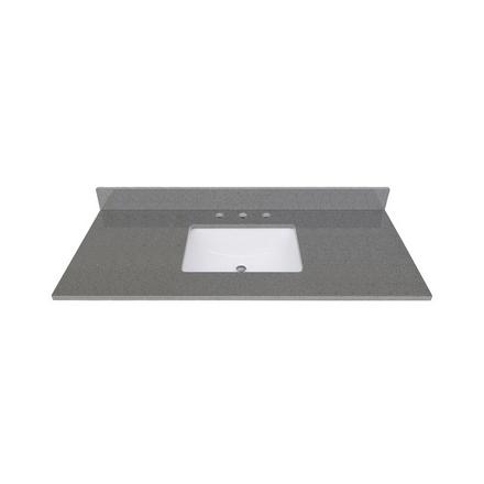 Gray Quartz 43 in. Vanity Top Gray Quartz 43 in. Vanity Top