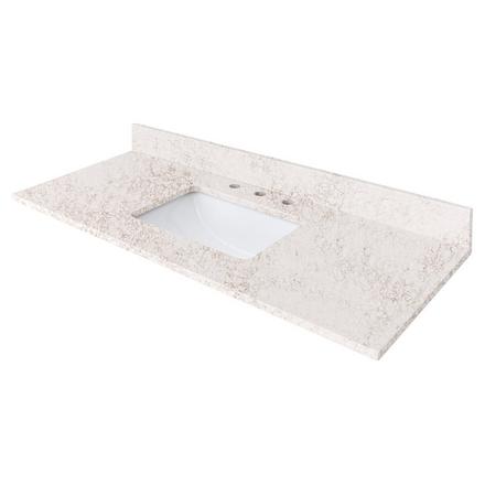 Alluring Quartz 49 in. Vanity Top Alluring Quartz 49 in. Vanity Top