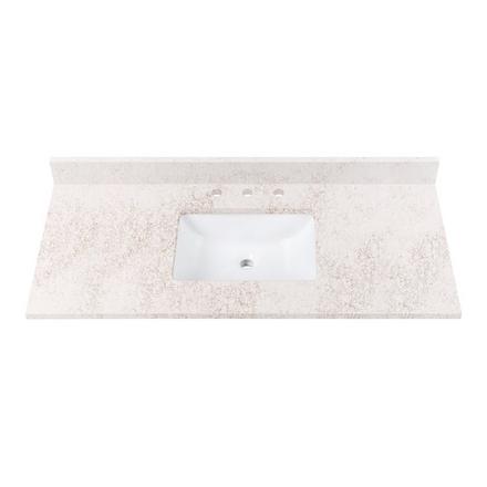 Alluring Quartz 49 in. Vanity Top Alluring Quartz 49 in. Vanity Top