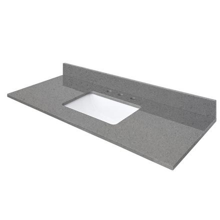 Gray Quartz 49 in. Vanity Top Gray Quartz 49 in. Vanity Top