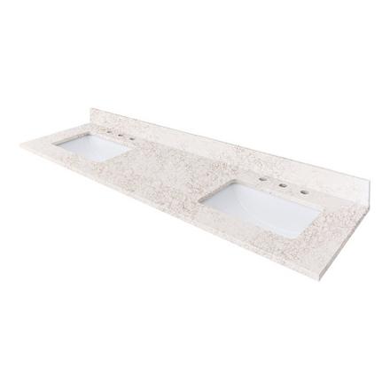 Alluring Quartz 73 in. Vanity Top Alluring Quartz 73 in. Vanity Top