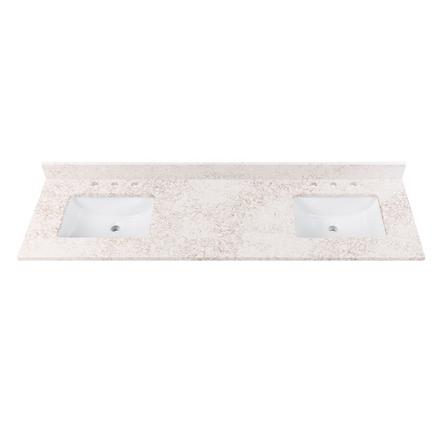 Alluring Quartz 73 in. Vanity Top Alluring Quartz 73 in. Vanity Top