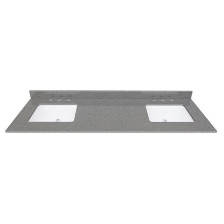 Gray Quartz 73 in. Vanity Top Gray Quartz 73 in. Vanity Top