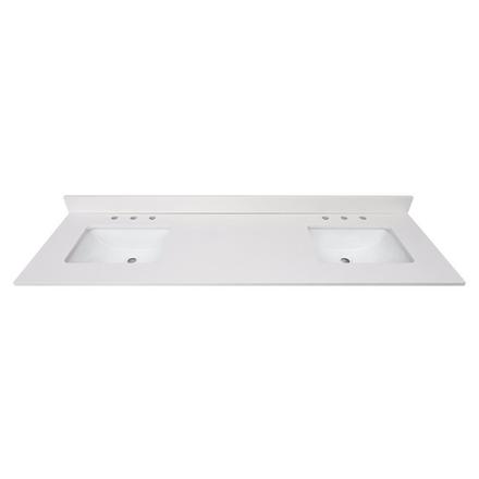 White Quartz 73 in. Vanity Top White Quartz 73 in. Vanity Top