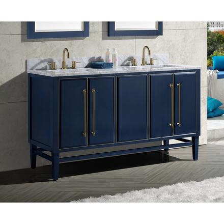 Carrara Marble 61 in. Vanity Top Carrara Marble 61 in. Vanity Top
