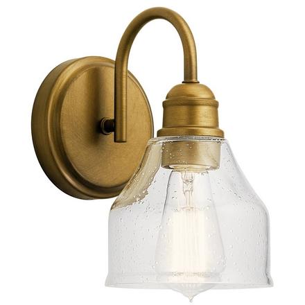 Avery Natural Brass Single Sconce Avery Single Sconce