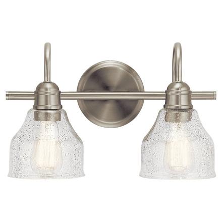Avery Brushed Nickel Double Sconce Avery Double Sconce