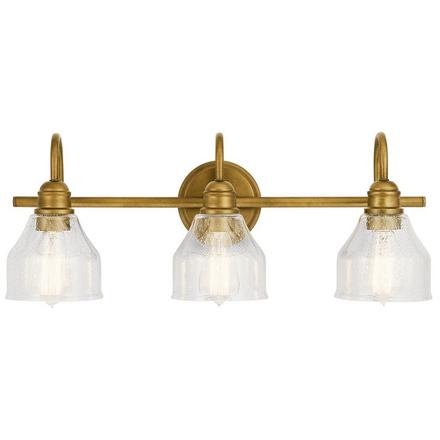 Avery Natural Brass Triple Sconce Avery Triple Sconce