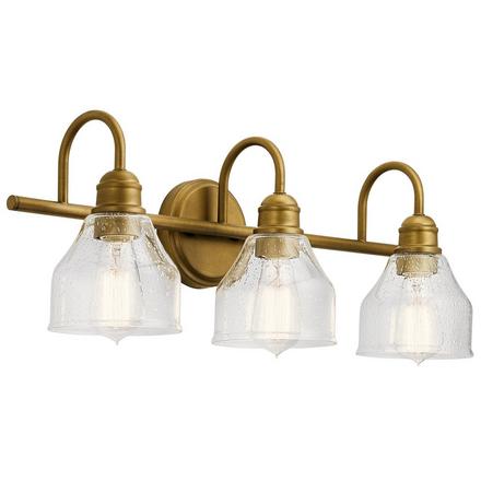 Avery Natural Brass Triple Sconce Avery Triple Sconce
