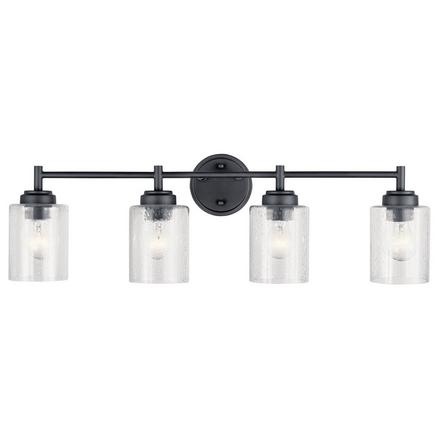 Winslow Black Quad Sconce Winslow Quadruple Sconce