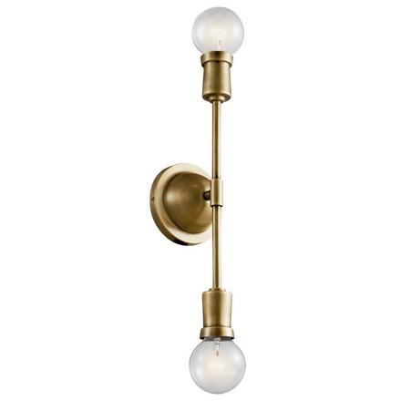 Armstrong Natural Brass Single Sconce Armstrong Single Sconce