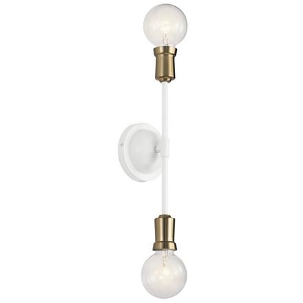 Armstrong White Single Sconce Armstrong Single Sconce
