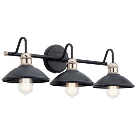 Clyde Black Triple Sconce Clyde Triple Sconce