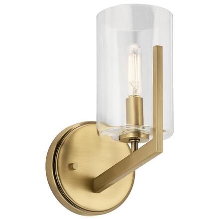 Nye Brushed Natural Bronze Single Sconce Nye Single Sconce