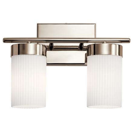 Ciona Polished Nickel Double Sconce Ciona Double Sconce