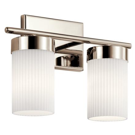 Ciona Polished Nickel Double Sconce Ciona Double Sconce
