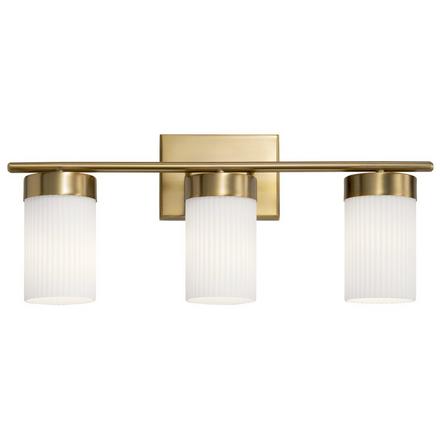 Ciona Brushed Natural Brass Triple Sconce Ciona Triple Sconce