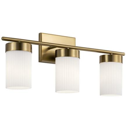 Ciona Brushed Natural Brass Triple Sconce Ciona Triple Sconce