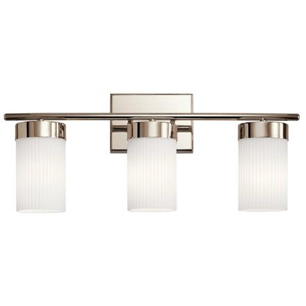 Ciona Polished Nickel Triple Sconce Ciona Triple Sconce