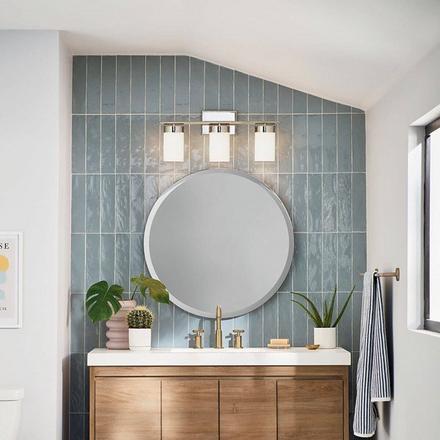 Ciona Polished Nickel Triple Sconce Ciona Triple Sconce