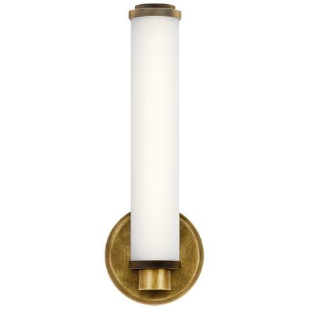 Indeco Natural Brass Single LED Sconce Indeco Single LED Sconce