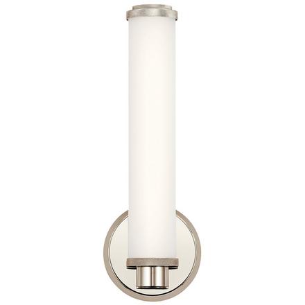 Indeco Polished Nickel Single LED Sconce Indeco Single LED Sconce