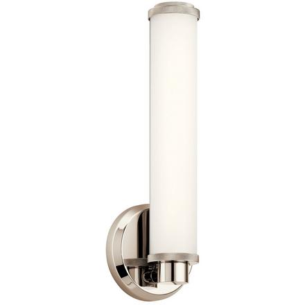 Indeco Polished Nickel Single LED Sconce Indeco Single LED Sconce