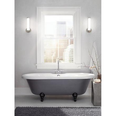 Indeco Polished Nickel Single LED Sconce Indeco Single LED Sconce