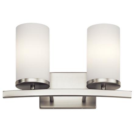 Crosby Brushed Nickel Double Sconce Crosby Double Sconce
