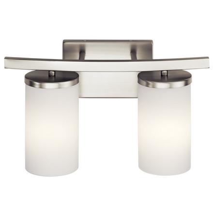 Crosby Brushed Nickel Double Sconce Crosby Double Sconce