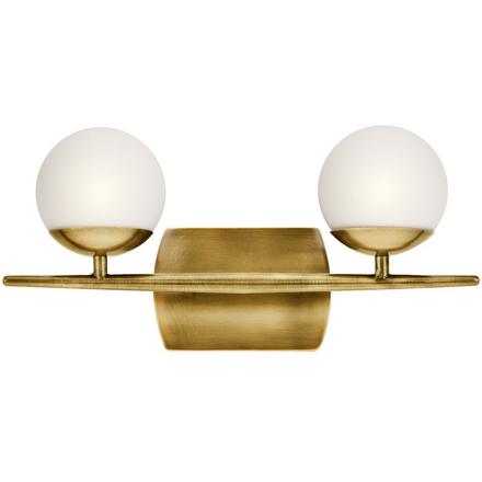 Jasper Natural Brass Double Sconce Jasper Double Sconce