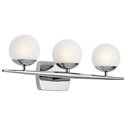 Jasper Chrome Triple Sconce Jasper Triple Sconce