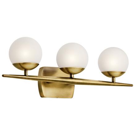 Jasper Natural Brass Triple Sconce Jasper Triple Sconce