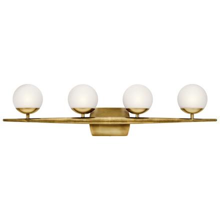Jasper Natural Brass Quad Sconce Kichler Jasper Quadruple Sconce
