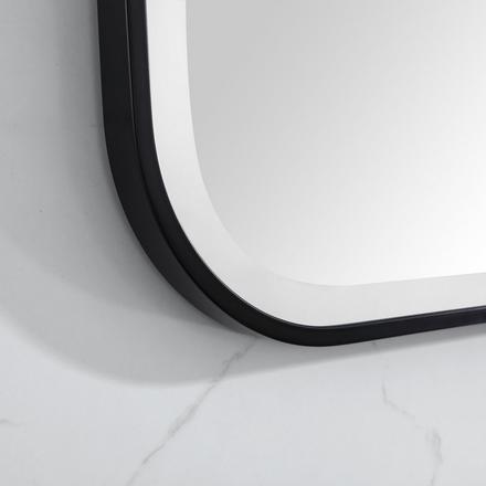 Ezra 24 in. Matte Black Mirror Ezra 24 in. Matte Black Mirror