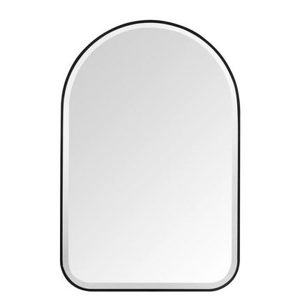 Ezra II 24 in. Matte Black Mirror Ezra II 24 in. Matte Black Mirror