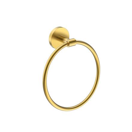 Carlo Brushed Gold Towel Ring Carlo Brushed Gold Towel Ring