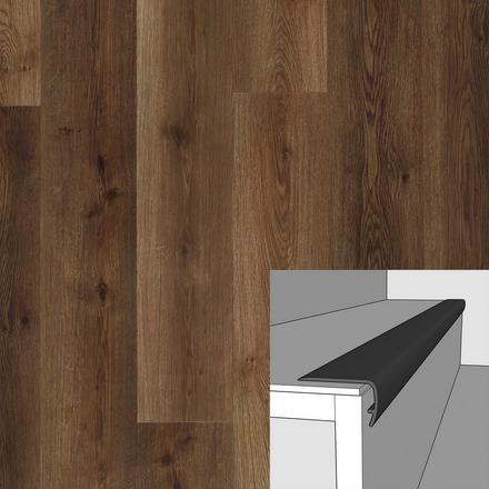 Edmonton Port 94in. Vinyl Overlapping Stair Nose Edmonton Port 94in. Vinyl Overlapping Stair Nose