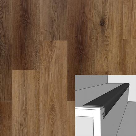 Madeline Maple 94in. Vinyl Overlapping Stair Nose Madeline Maple 94in. Vinyl Overlapping Stair Nose