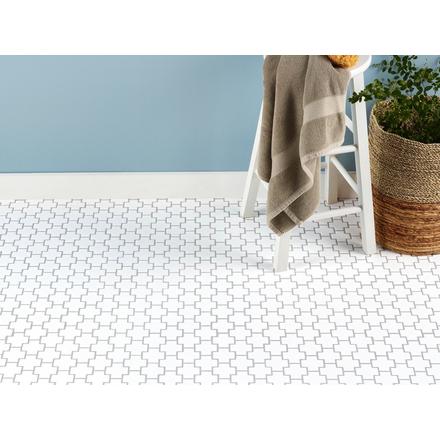Cloud White Geo Matte Porcelain Mosaic Cloud White Geo Matte Porcelain Mosaic