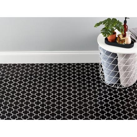 Matte Black Geo Porcelain Mosaic Matte Black Geo Porcelain Mosaic