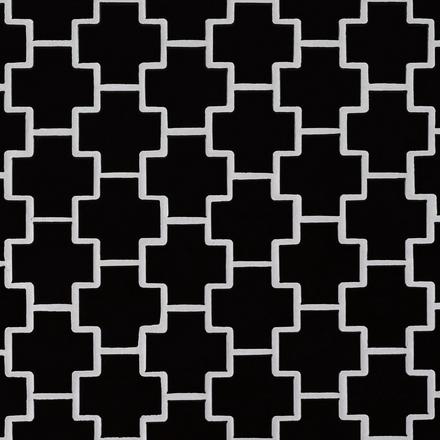 Matte Black Geo Porcelain Mosaic Matte Black Geo Porcelain Mosaic