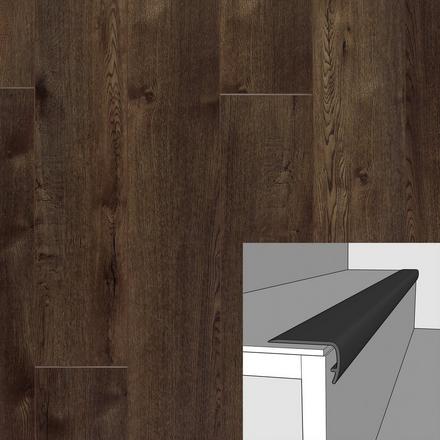 Bayou Breeze 94in. Vinyl Overlapping Stair Nose Bayou Breeze 94in. Vinyl Overlapping Stair Nose