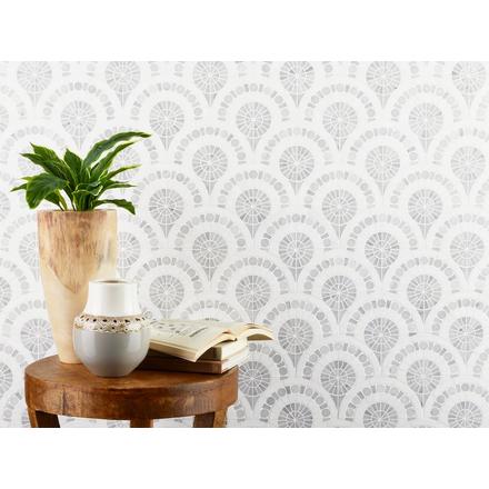 Stella Thassos Bianco Carrara Polished Mosaic Stella Thassos Bianco Carrara Polished Mosaic