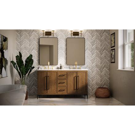 Harlow Brushed Gold Double Vanity Light Harlow Double Vanity Light
