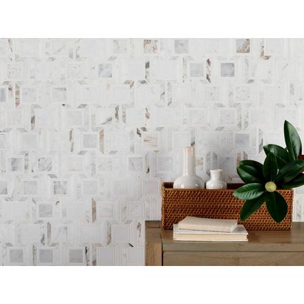 Empire Bianco Orion Polished Marble Mosaic Empire Bianco Orion Polished Marble Mosaic