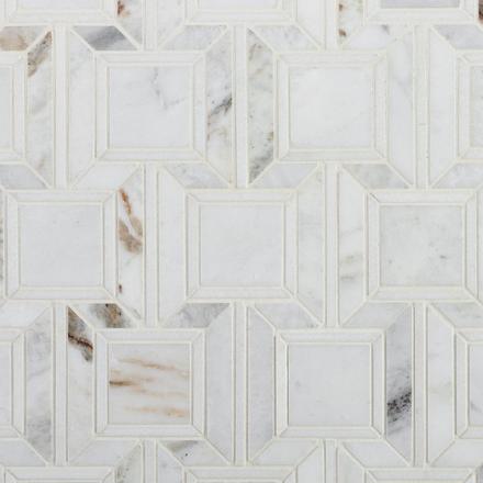 Empire Bianco Orion Polished Marble Mosaic Empire Bianco Orion Polished Marble Mosaic