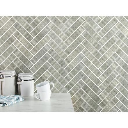 Ribbed Thyme Glossy Ceramic Tile Ribbed Thyme Glossy Ceramic Tile
