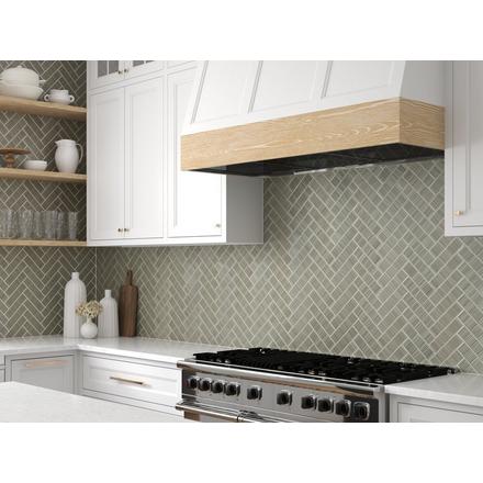 Ribbed Thyme Glossy Ceramic Tile Ribbed Thyme Glossy Ceramic Tile